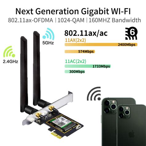 Wifi 6 3000mbps Bluetooth 5 2 Pcie Wireless Adapter Intel Ax200 Wifi Card Dual Band 2 4g 5ghz