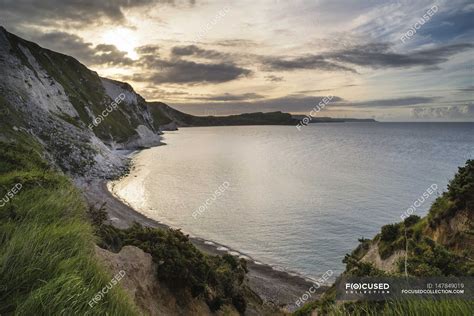 Beautiful Sunrise Over Mupe Bay Landscape — Natural Waves Stock