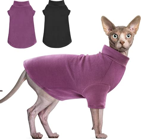 Amazon Idepet Sphynx Cats Sweater Pack Turtleneck Hairless Cat