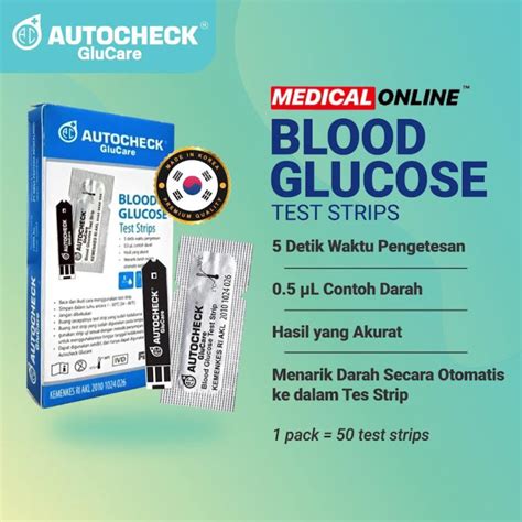 Jual Ready Strip Autocheck Glucare Glucose Test Strips Cek Gula Darah