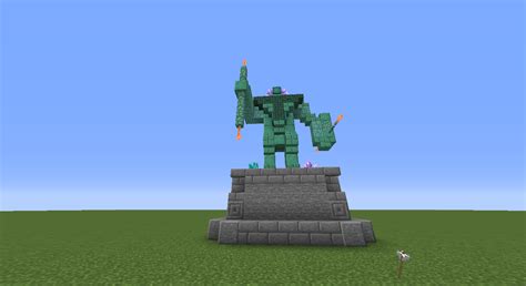 My attempt to make a copper statue in the new 1.17 snapshot! : r/Minecraft