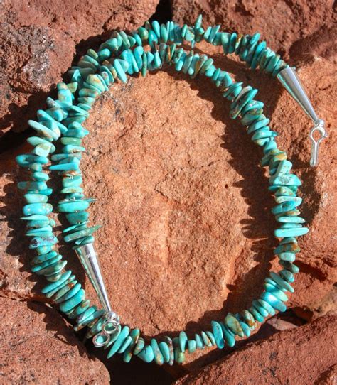 Native American Made Turquoise Necklace Unisex Bead - Etsy