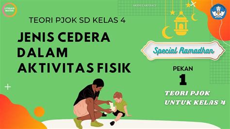 Teori PJOK SD Kelas 4 Pekan Ke 1 Dengan Materi Jenis Cedera Dalam