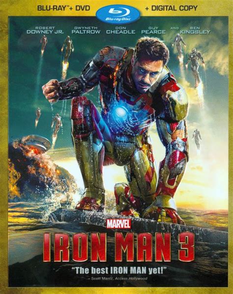 Customer Reviews Iron Man 3 2 Discs Includes Digital Copy Blu Ray