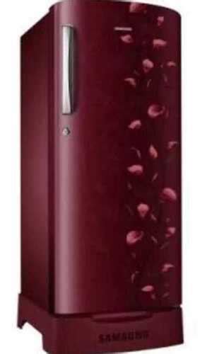 Red Energy Efficient And Long Life Span Floral Printed Single Door