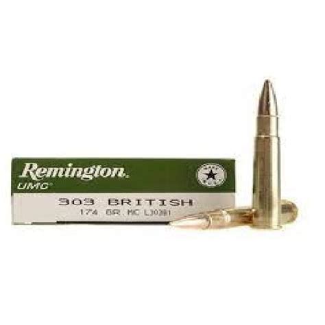 Remington UMC 303Brit 174Gr FMJ D R Sporting Goods