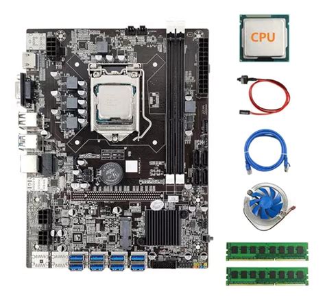 Kit De Placa Base B75 8xpcie Usb3 0 Btc Eth Miner Cpu Refrig Cuotas