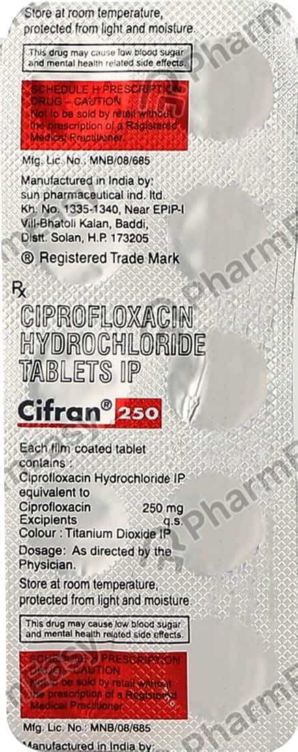 Cifran Mg Tablet Uses Side Effects Price Dosage Pharmeasy