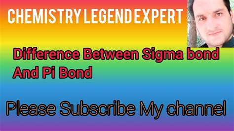 Difference Between Sigma Bond And Pi Bond Chemistry Chemistry Legend