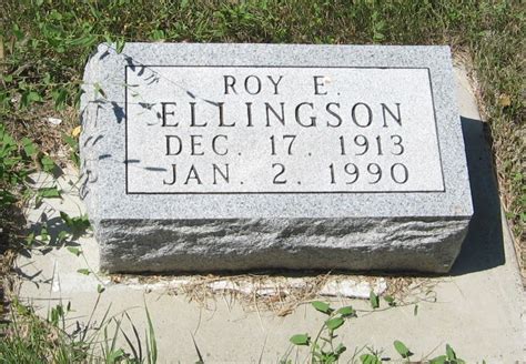 Roy E Ellingson Find A Grave Memorial