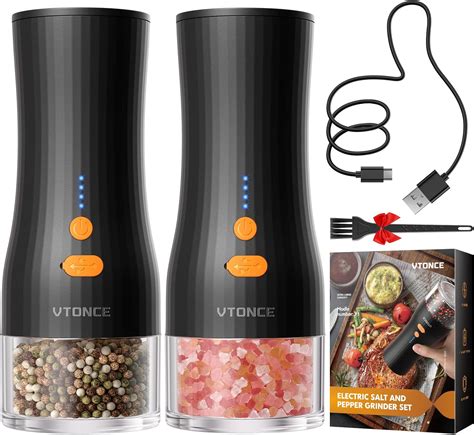 Amazon Rechargeable Electric Salt And Pepper Grinder Set Electric