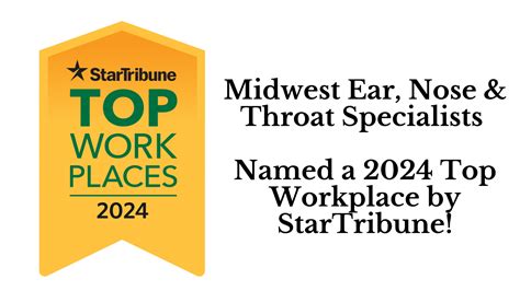 Midwest Ear Nose And Throat Specialists Named A 2024 Top Workplace Midwest Ear Nose And Throat