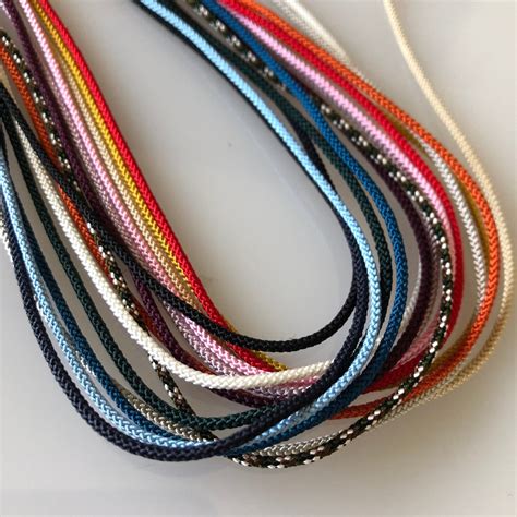 Silk Round Braided Cord Kumihimo 15mm 5m Japanese Silk Cord Etsy