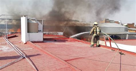 Alarma En Tonal Por Incendio En C Ntrica Bodega De Tarimas