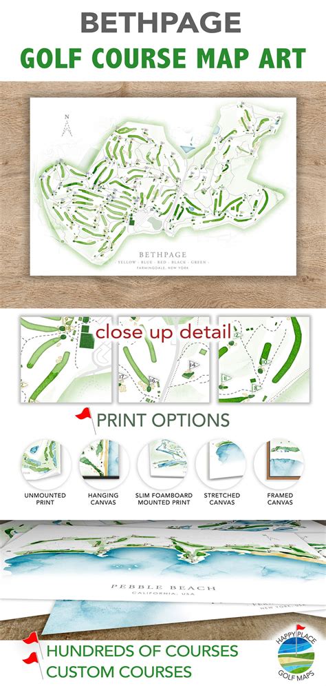 Bethpage State Park Golf Course Map Layout Of All 5 Courses Long