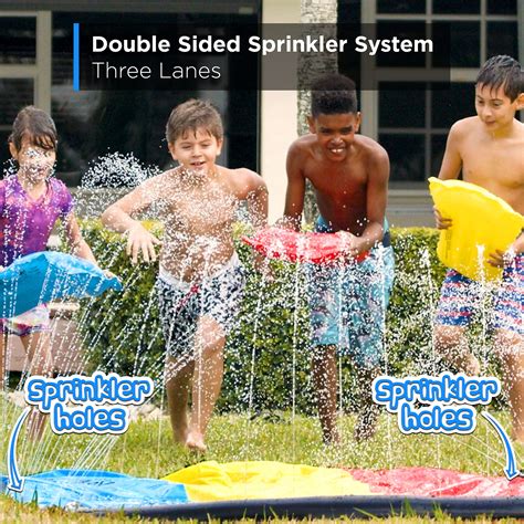 Buy Jambo Triple Lane Slip Splash And Slide Newest Model For