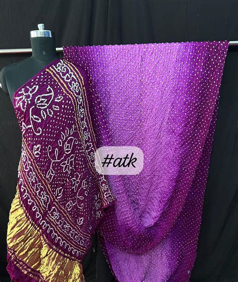 Pure Gajji Silk Kutch Bandini Sarees Siri Designers