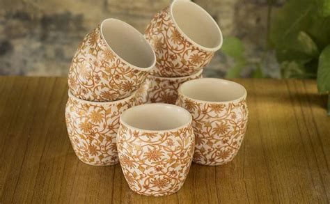 Craftghar Ceramic Kulhad Set Of Cups Handmade Kullad Tea Set Kulhad