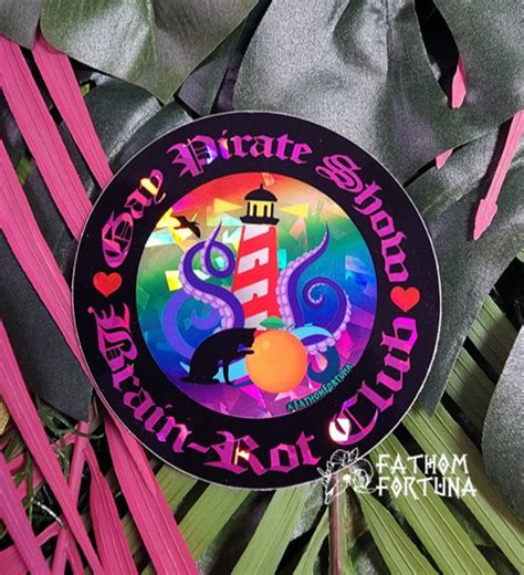 Gay Pirate Show Brainrot Club Shatter Holo Sticker OFMD Etsy