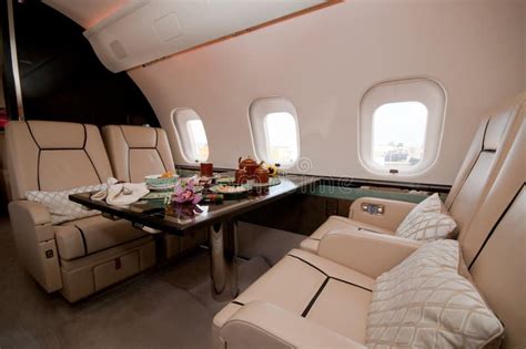 Interior of Business Jet stock photo. Image of travel - 13023110