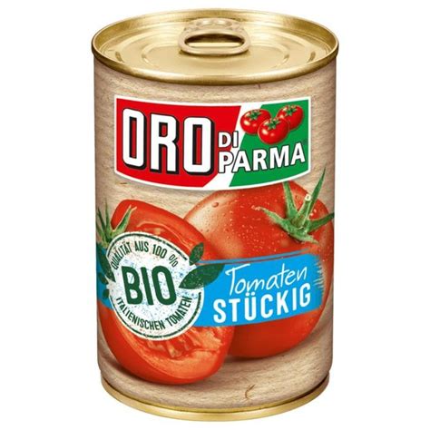 Oro Di Parma Bio St Ckige Tomaten Ml Dose St Ckige Gesch Lte Tomaten