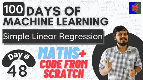 Simple Linear Regression Mathematical Formulation Coding From