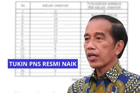 Jokowi Resmikan Kenaikan Tukin Pns Inilah Tabel Rincian Tukin Pns