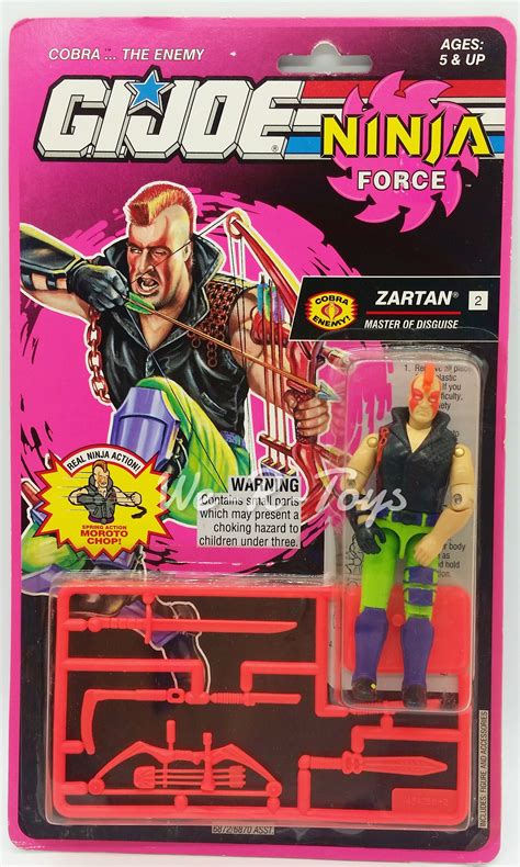 Gi Joe Ninja Force Zartan Master Of Disguise 1992 Hasbro 375 Inch