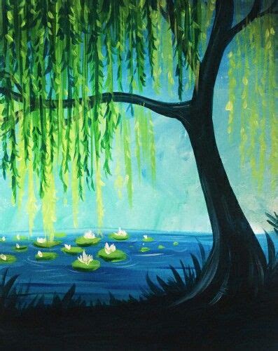 Willow Tree Painting at PaintingValley.com | Explore collection of ...