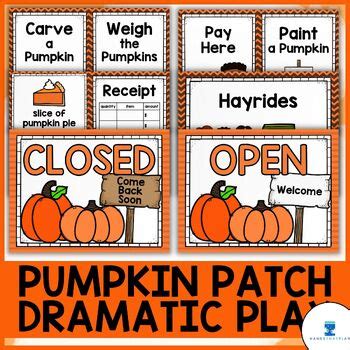 Pumpkin Patch Dramatic Play By Hands That Play TpT