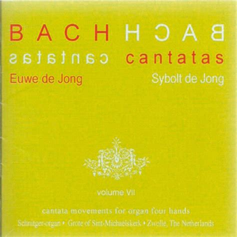 Recensie J S Bach Delen Uit Cantates Voor Orgel Vierhandig Vol Vii