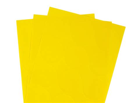 Yellow Labels with a Matt Finish on A4 Size Sheets - Online Labels Ltd