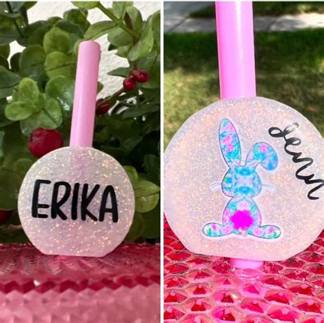 Straw Toppers Custom Straw Toppers Straw Topper Personalized