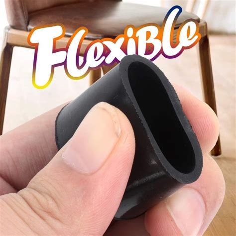 Pcs Table Chair Rubber Leg Tips Caps Black Inch Leg Caps Anti