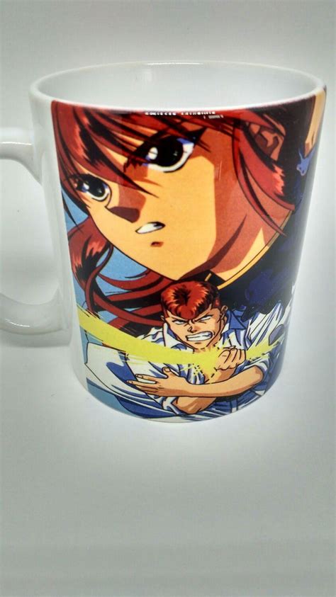 Caneca Yu Yu Hakusho Yusuke Kurama Hiei Anime Porcelana Elo