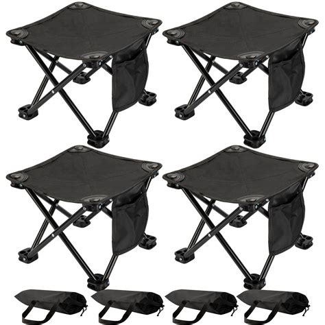 Weysat 4 Pack Camping Stool Portable Folding Stool Summer Camping Stool ...