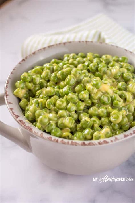 cheesy peas   incredibly delicious side dish   recipe