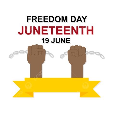 Beautiful Juneteenth Day Vector Design With Fists And Chains