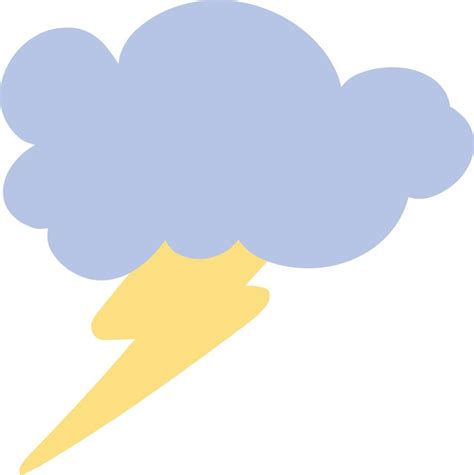 Cloud with lightning illustration 14832163 Vector Art at Vecteezy