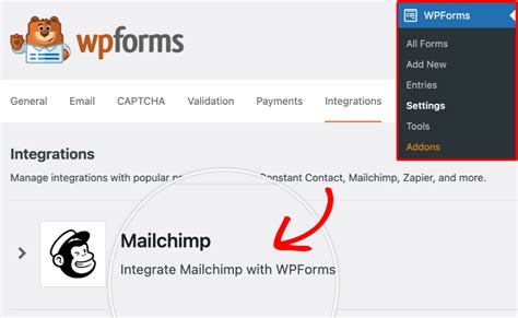 Mailchimp Addon