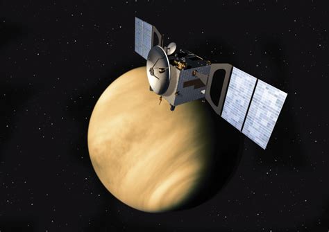 Esa Artists Impression Of Venus Express Orbiting Venus