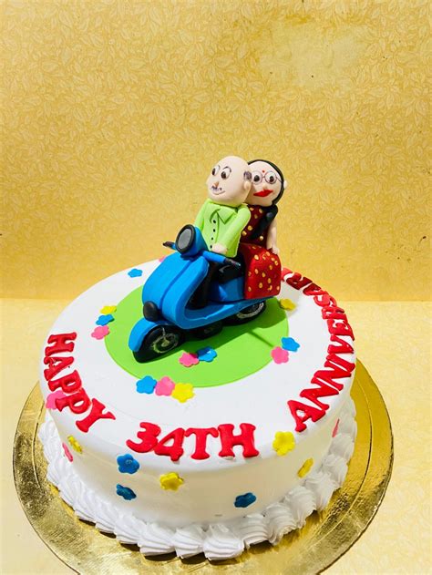 Romantic Anniversary Cake | Customized Romantic Couple Cake for ...