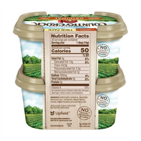 Country Crock Light Vegetable Oil Spread Tub 2 Pack 15 Oz Frys