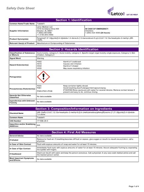 Sds 630 Pdf Personal Protective Equipment Toxicity