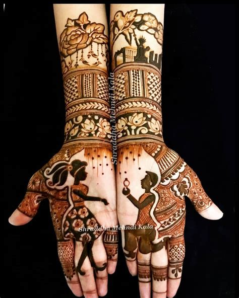 Front Hand Mehendi Designs For Engagement K Fashion