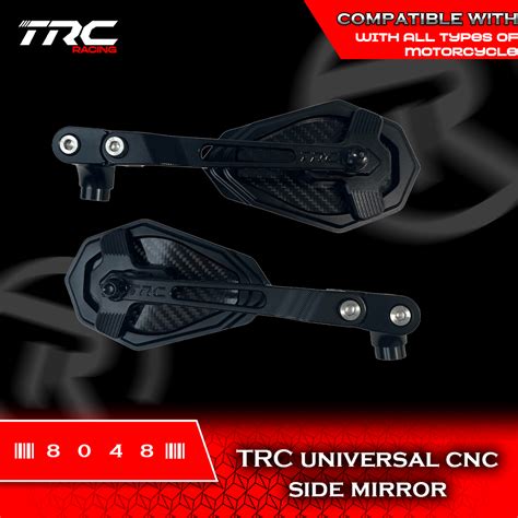 Trc Racing Stem Mount Universal Cnc Side Mirror Lto Approved