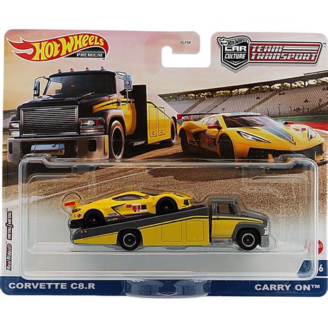 Corvette C R Carry On Team Transport Hot Wheels