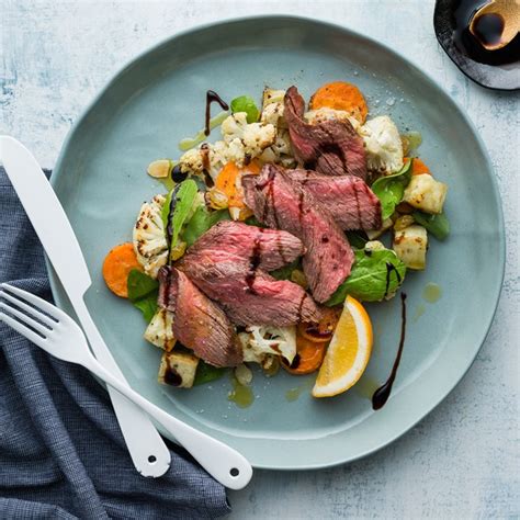 Beef Rump Steaks With Parmesan Veggies And Balsamic Glaze My Food Bag