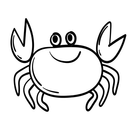 Premium Vector Doodle Sticker Playful Cartoon Crab