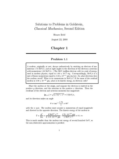 Goldstein Herbert Classical Mechanics So | PDF